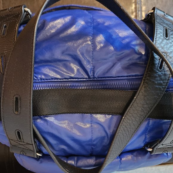 Via Spiga Logo Cobalt Blue Tote Shoulder Bag - Picture 10 of 11